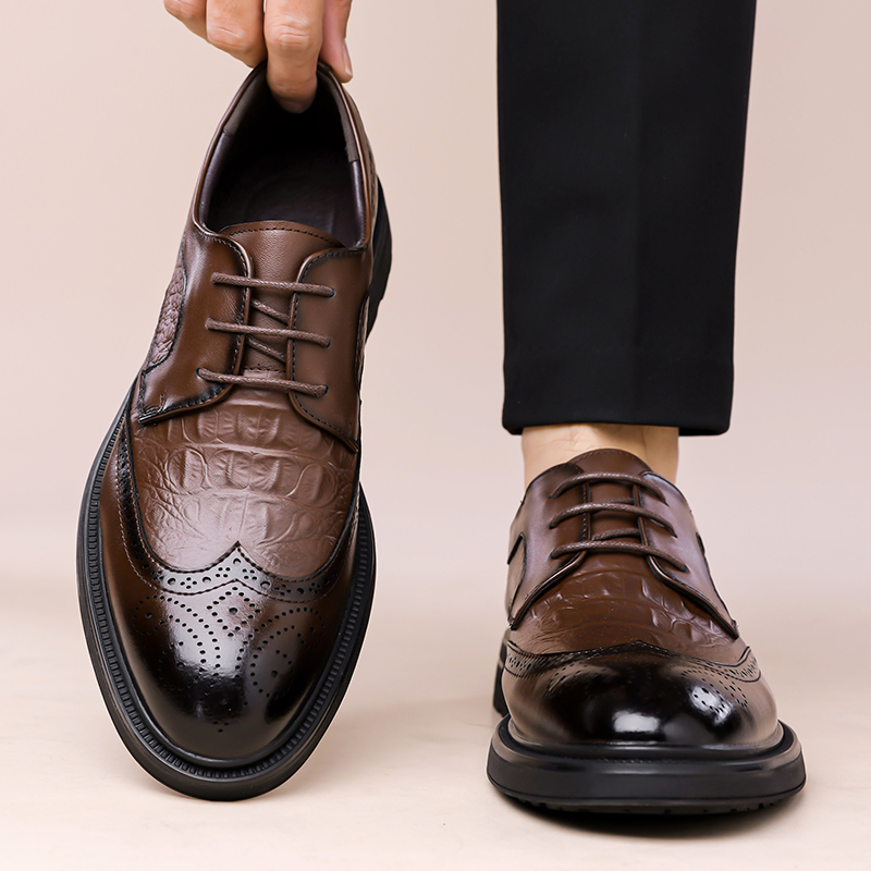 Formal Men Office Wear Sandals - Sepatu Kulit Baru Musim Panas Pria,