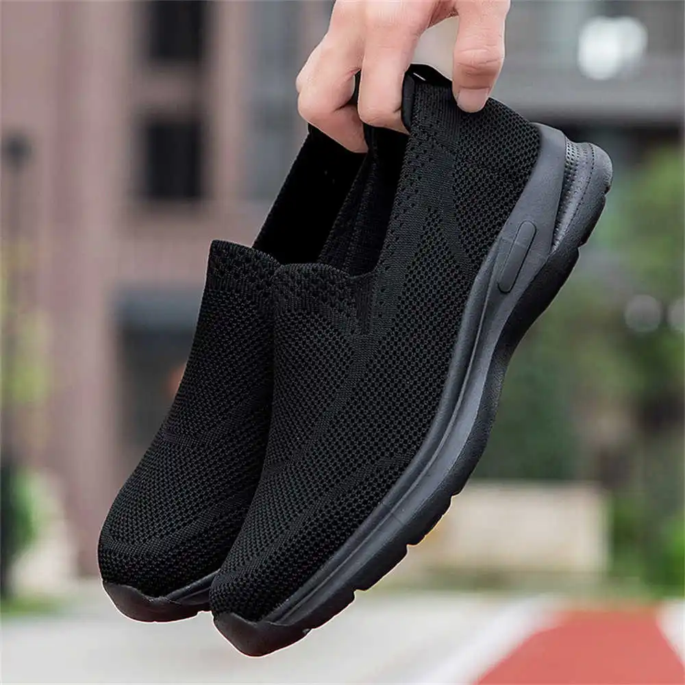Men Formal Wear All Black - Tanpa renda jaring sepatu bot pria,
