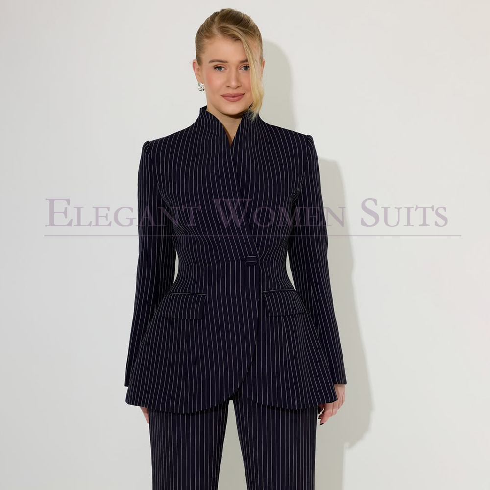 Men Formal Wear All Black - Setelan Jas Pria Garis Hitam Pakaian