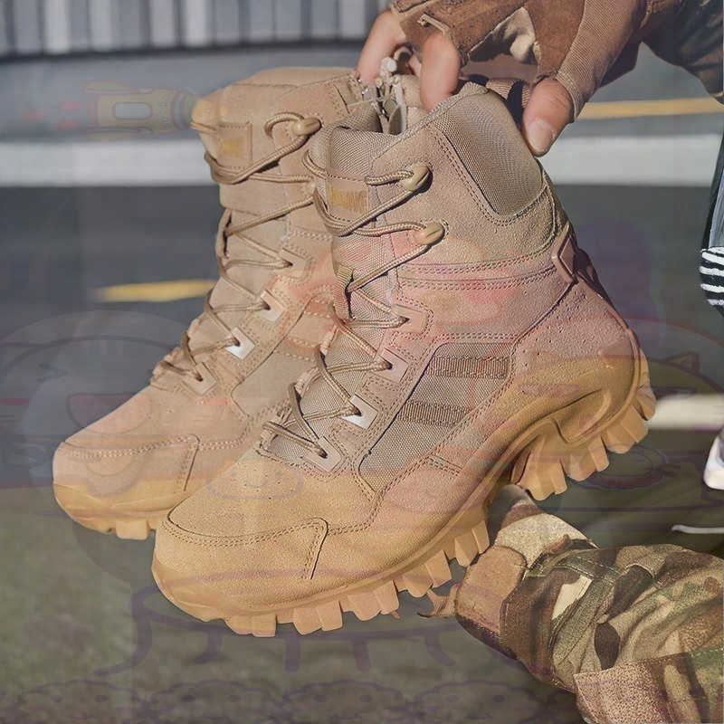 Men Formal Wear All Black - Tan Long Barrel Deadlift Sepatu Kasual