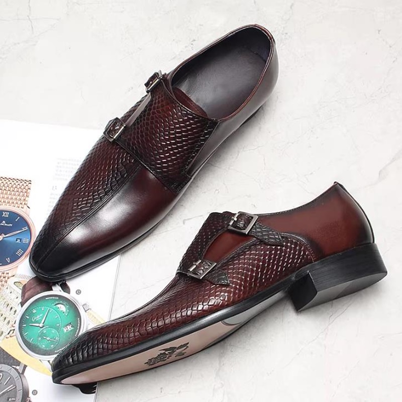 Scale - Men Formals & Ethnic Wear - Sepatu Pria Model Inggris Motif Sisik