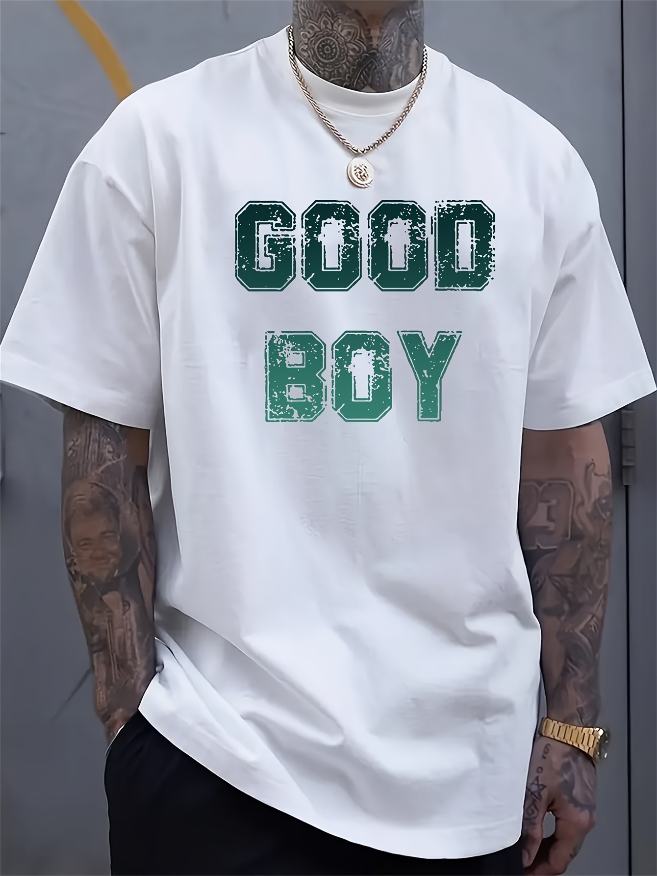 Men Formal Wear Top - Kaos Pria dengan Cetakan 