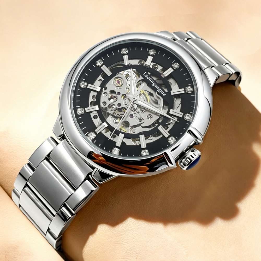 Scale - Men Formals & Ethnic Wear - Jam Tangan Pria Mekanis Otomatis Berlapis