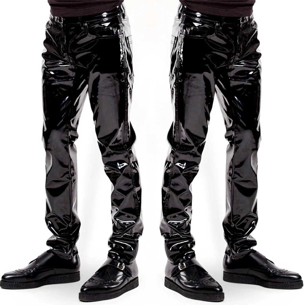 Celana Panjang PVC Kulit Imita - Men'S Gothic Formal Wear ulasan dan harga
