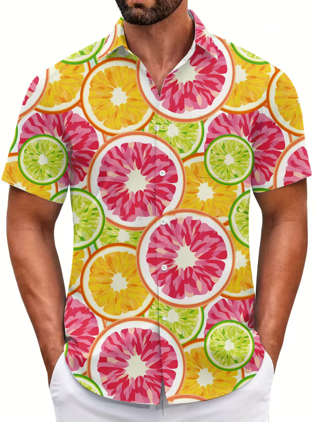 Kemeja Hawaii Pria Motif 3D Ra - Mens Formal Look ulasan dan harga