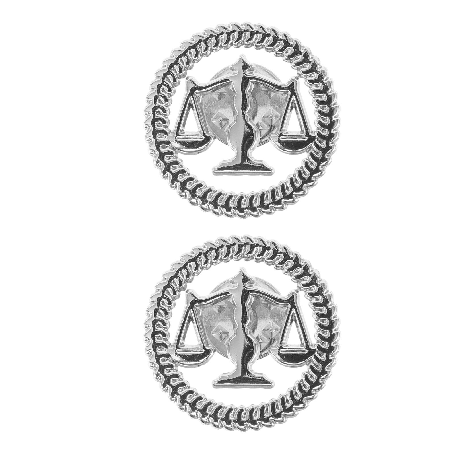 2Pcs Bros Pin Timbangan Keadil - Scale - Men Formals & Ethnic Wear ulasan dan harga