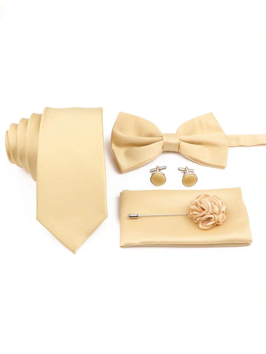 SGIAWETA-5pcs/Set Set Dasi Pen - Pocket Square Set ulasan dan harga