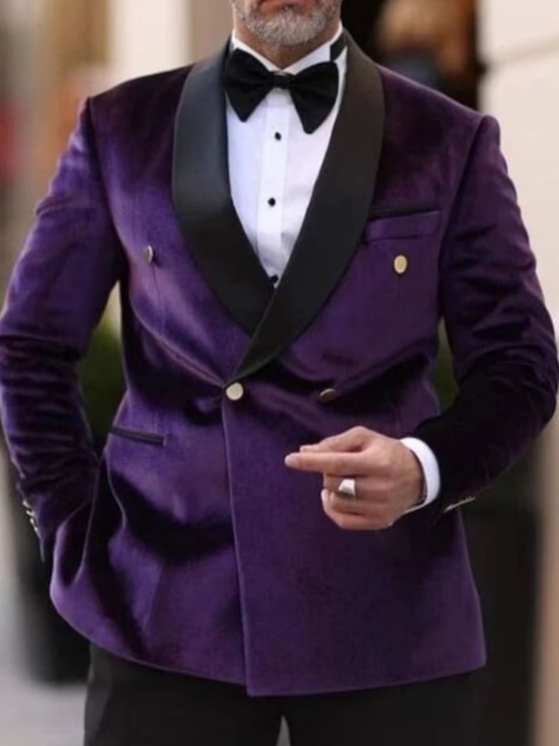 Jas Pengantin Pria Velvet XS-6 - Men Formal Wear Top ulasan dan harga