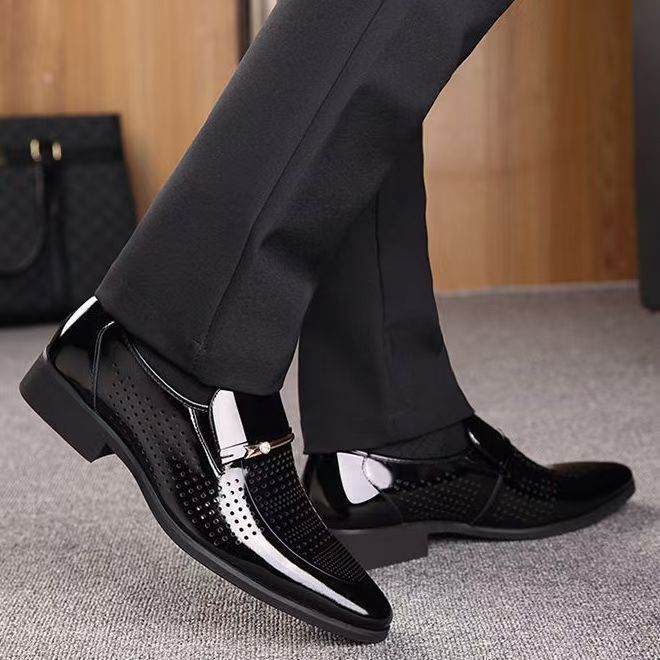 Sepatu Kulit Baru Musim Panas  - Formal Men Office Wear Sandals ulasan dan harga