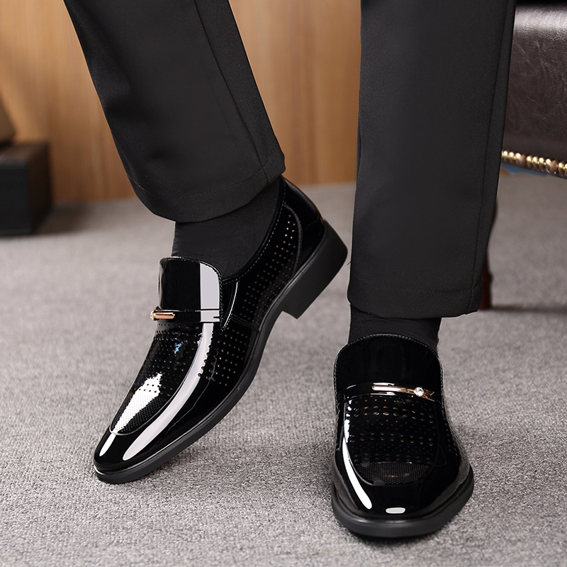 Sepatu Kulit Baru Musim Panas  - Formal Men Office Wear Sandals ulasan dan harga