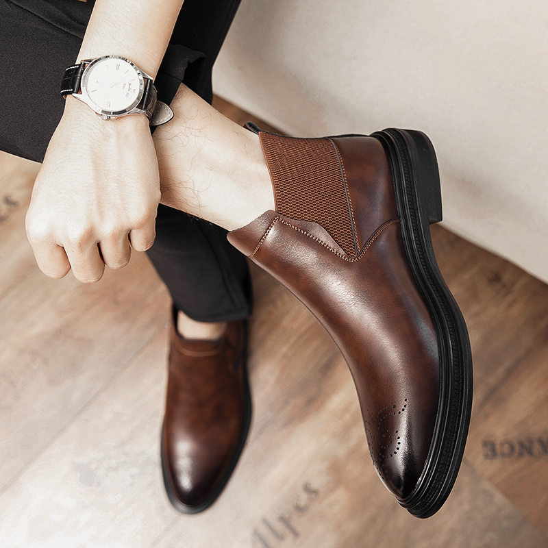 Sepatu kulit high-top serbagun - Men Formal Wear Top ulasan dan harga