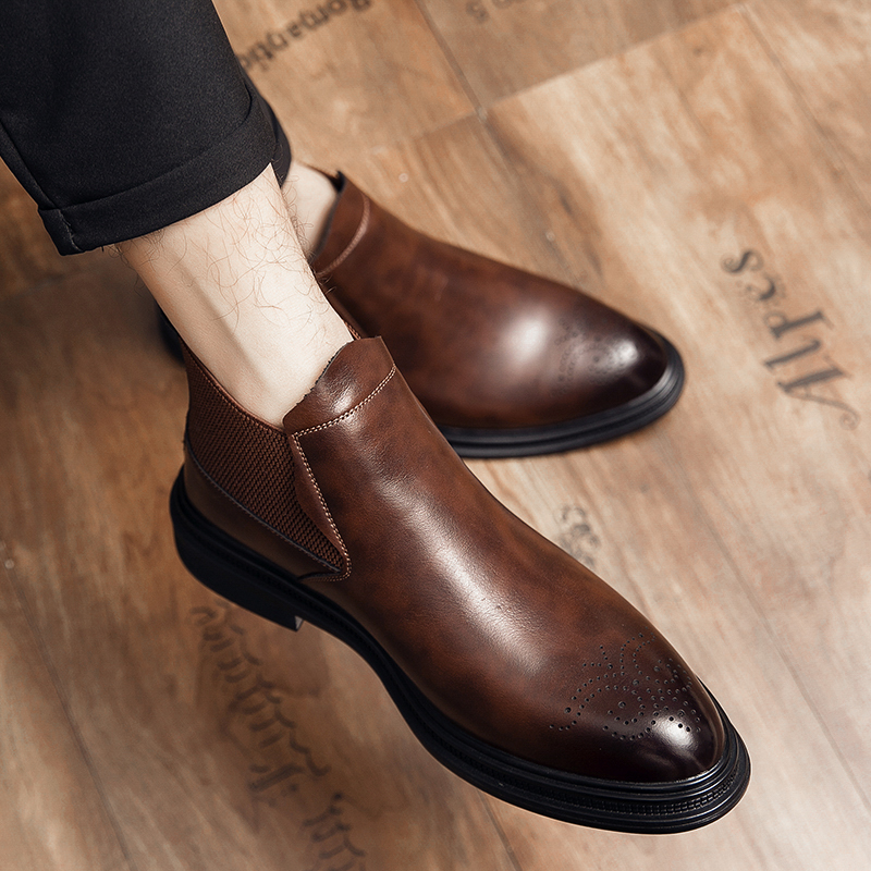 Sepatu kulit high-top serbagun - Men Formal Wear Top ulasan dan harga
