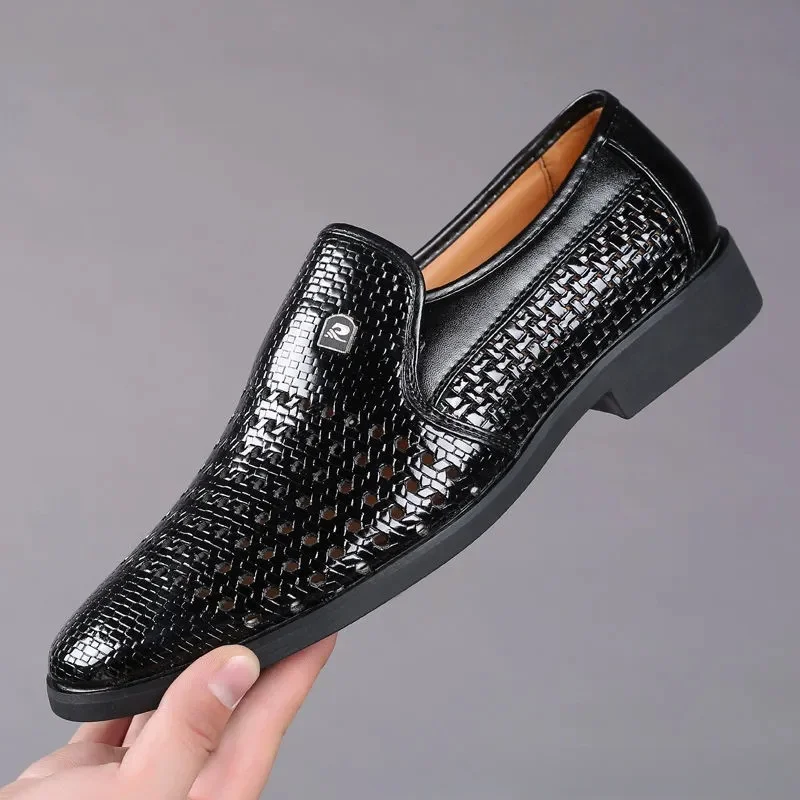 Sepatu kulit pria, musim panas - Formal Men Office Wear Sandals ulasan dan harga