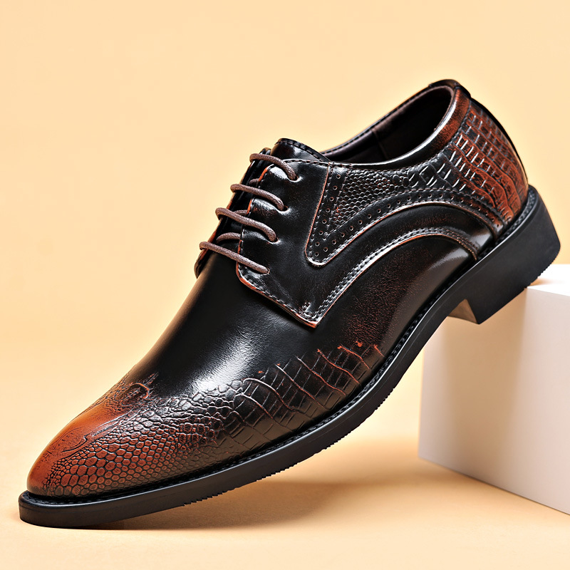 Sepatu Pria Sepatu Brogue Pola - Scale - Men Formals & Ethnic Wear ulasan dan harga