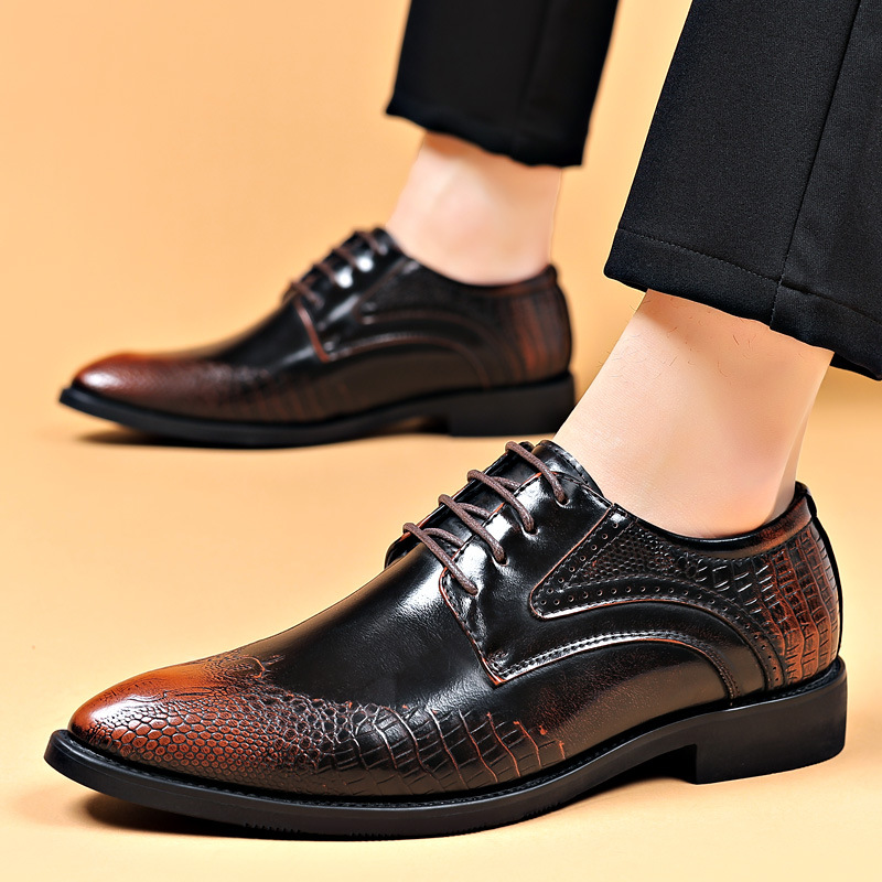 Sepatu Pria Sepatu Brogue Pola - Scale - Men Formals & Ethnic Wear ulasan dan harga